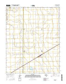 Waka Texas Current topographic map, 1:24000 scale, 7.5 X 7.5 Minute, Year 2016