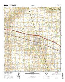 Waller Texas Current topographic map, 1:24000 scale, 7.5 X 7.5 Minute, Year 2016