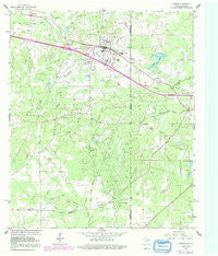 Waskom Texas Historical topographic map, 1:24000 scale, 7.5 X 7.5 Minute, Year 1962