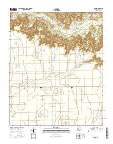Wayside Texas Current topographic map, 1:24000 scale, 7.5 X 7.5 Minute, Year 2016
