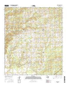 Weldon Texas Current topographic map, 1:24000 scale, 7.5 X 7.5 Minute, Year 2016