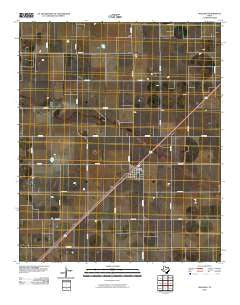 Wellman Texas Historical topographic map, 1:24000 scale, 7.5 X 7.5 Minute, Year 2010