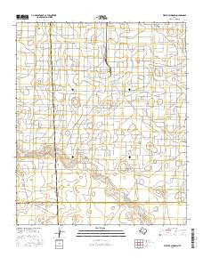 West of Sundown Texas Current topographic map, 1:24000 scale, 7.5 X 7.5 Minute, Year 2016