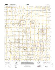 Westway NW Texas Current topographic map, 1:24000 scale, 7.5 X 7.5 Minute, Year 2016