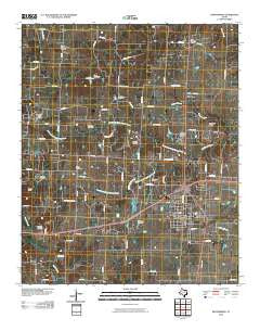 Whitesboro Texas Historical topographic map, 1:24000 scale, 7.5 X 7.5 Minute, Year 2010