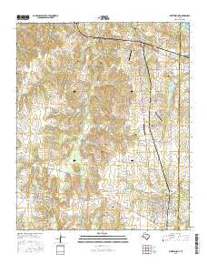 Whitewright Texas Current topographic map, 1:24000 scale, 7.5 X 7.5 Minute, Year 2016