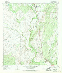 Whitsett Texas Historical topographic map, 1:24000 scale, 7.5 X 7.5 Minute, Year 1965