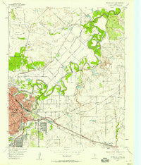 Wichita Falls East Texas Historical topographic map, 1:24000 scale, 7.5 X 7.5 Minute, Year 1957