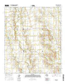 Wilmeth Texas Current topographic map, 1:24000 scale, 7.5 X 7.5 Minute, Year 2016