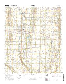 Winters Texas Current topographic map, 1:24000 scale, 7.5 X 7.5 Minute, Year 2016