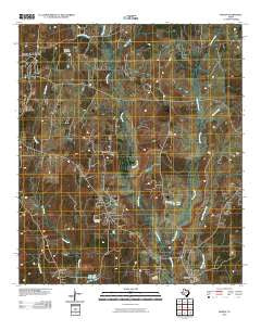 Woden Texas Historical topographic map, 1:24000 scale, 7.5 X 7.5 Minute, Year 2010