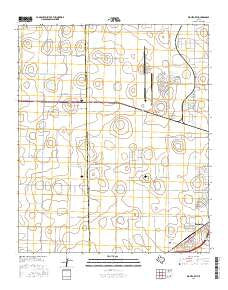 Wolfforth Texas Current topographic map, 1:24000 scale, 7.5 X 7.5 Minute, Year 2016