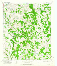 Woodbine Texas Historical topographic map, 1:24000 scale, 7.5 X 7.5 Minute, Year 1960