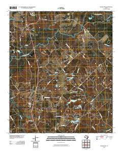 Woodlawn Texas Historical topographic map, 1:24000 scale, 7.5 X 7.5 Minute, Year 2010