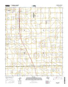Woodrow Texas Current topographic map, 1:24000 scale, 7.5 X 7.5 Minute, Year 2016