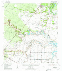 Woodsboro Texas Historical topographic map, 1:62500 scale, 15 X 15 Minute, Year 1954