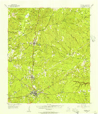 Woodville Texas Historical topographic map, 1:62500 scale, 15 X 15 Minute, Year 1955