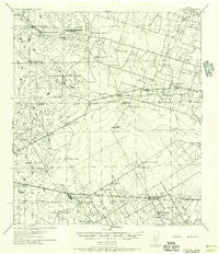 Woodward Texas Historical topographic map, 1:62500 scale, 15 X 15 Minute, Year 1956