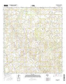 Woodward Texas Current topographic map, 1:24000 scale, 7.5 X 7.5 Minute, Year 2016