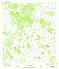 Woodward NE Texas Historical topographic map, 1:24000 scale, 7.5 X 7.5 Minute, Year 1974