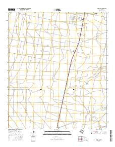 Worsham Texas Current topographic map, 1:24000 scale, 7.5 X 7.5 Minute, Year 2016
