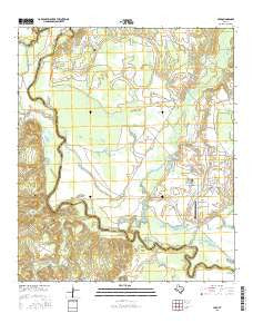 Yard Texas Current topographic map, 1:24000 scale, 7.5 X 7.5 Minute, Year 2016