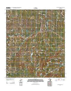 Yeager Creek Texas Historical topographic map, 1:24000 scale, 7.5 X 7.5 Minute, Year 2012
