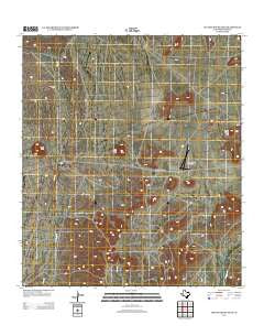 Yellow House Peak Texas Historical topographic map, 1:24000 scale, 7.5 X 7.5 Minute, Year 2013