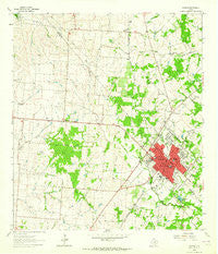 Yoakum Texas Historical topographic map, 1:24000 scale, 7.5 X 7.5 Minute, Year 1963