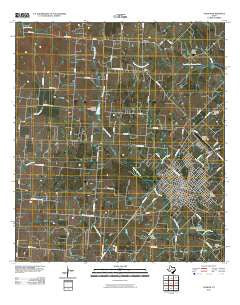 Yoakum Texas Historical topographic map, 1:24000 scale, 7.5 X 7.5 Minute, Year 2010