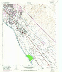 Ysleta Texas Historical topographic map, 1:24000 scale, 7.5 X 7.5 Minute, Year 1955