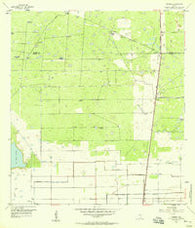 Yturria Texas Historical topographic map, 1:24000 scale, 7.5 X 7.5 Minute, Year 1956