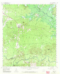 Zavalla Texas Historical topographic map, 1:62500 scale, 15 X 15 Minute, Year 1958