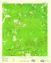 Zavalla Texas Historical topographic map, 1:62500 scale, 15 X 15 Minute, Year 1958