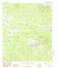 Zavalla Texas Historical topographic map, 1:24000 scale, 7.5 X 7.5 Minute, Year 1984