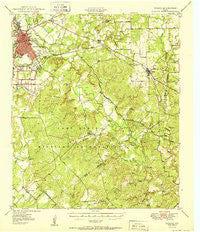 Zephyr Texas Historical topographic map, 1:62500 scale, 15 X 15 Minute, Year 1950