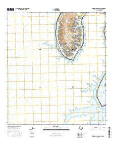 Zuberbueler Bend Texas Current topographic map, 1:24000 scale, 7.5 X 7.5 Minute, Year 2016