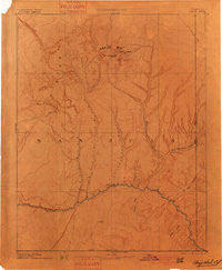 Abajo Colorado Historical topographic map, 1:250000 scale, 1 X 1 Degree, Year 1893