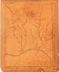 Abajo Colorado Historical topographic map, 1:250000 scale, 1 X 1 Degree, Year 1893