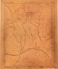 Abajo Colorado Historical topographic map, 1:250000 scale, 1 X 1 Degree, Year 1893