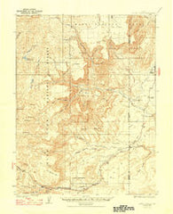 Acord Lakes Utah Historical topographic map, 1:62500 scale, 15 X 15 Minute, Year 1925