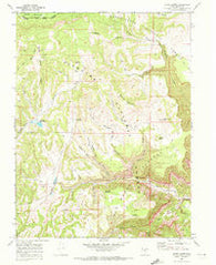 Acord Lakes Utah Historical topographic map, 1:24000 scale, 7.5 X 7.5 Minute, Year 1968