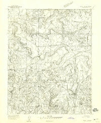 Aneth 1 SW Utah Historical topographic map, 1:24000 scale, 7.5 X 7.5 Minute, Year 1958