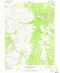 Antimony Utah Historical topographic map, 1:24000 scale, 7.5 X 7.5 Minute, Year 1970