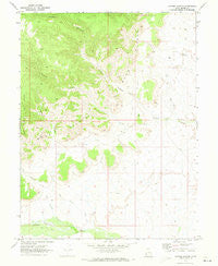 Antone Canyon Utah Historical topographic map, 1:24000 scale, 7.5 X 7.5 Minute, Year 1970