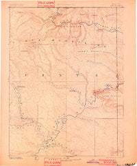 Ashley Utah Historical topographic map, 1:250000 scale, 1 X 1 Degree, Year 1885