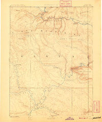 Ashley Utah Historical topographic map, 1:250000 scale, 1 X 1 Degree, Year 1885