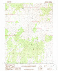 Baboon Peak Utah Historical topographic map, 1:24000 scale, 7.5 X 7.5 Minute, Year 1989