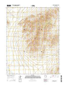 Badger Peak Utah Current topographic map, 1:24000 scale, 7.5 X 7.5 Minute, Year 2014