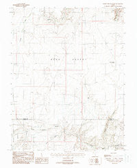 Baking Skillet Knoll Utah Historical topographic map, 1:24000 scale, 7.5 X 7.5 Minute, Year 1988